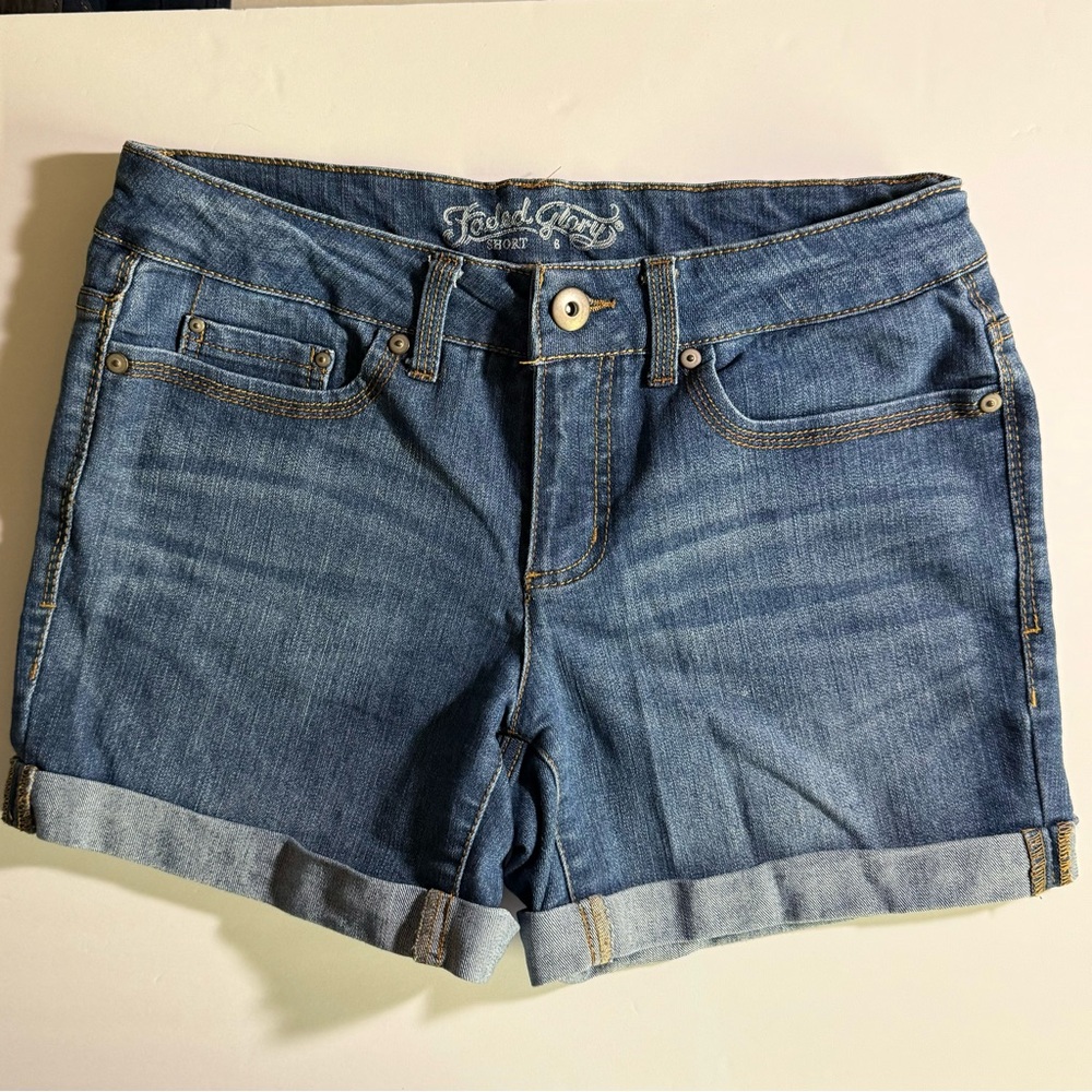 Women's Faded Glory Blue Denim Shorts